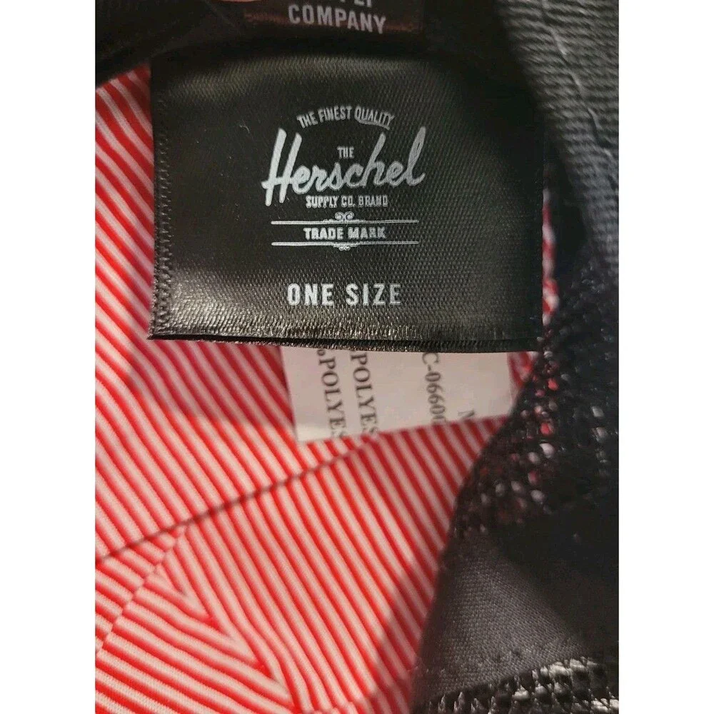 Herschel Baby Whaler Cap Mesh Black Trucker Hat Snapback